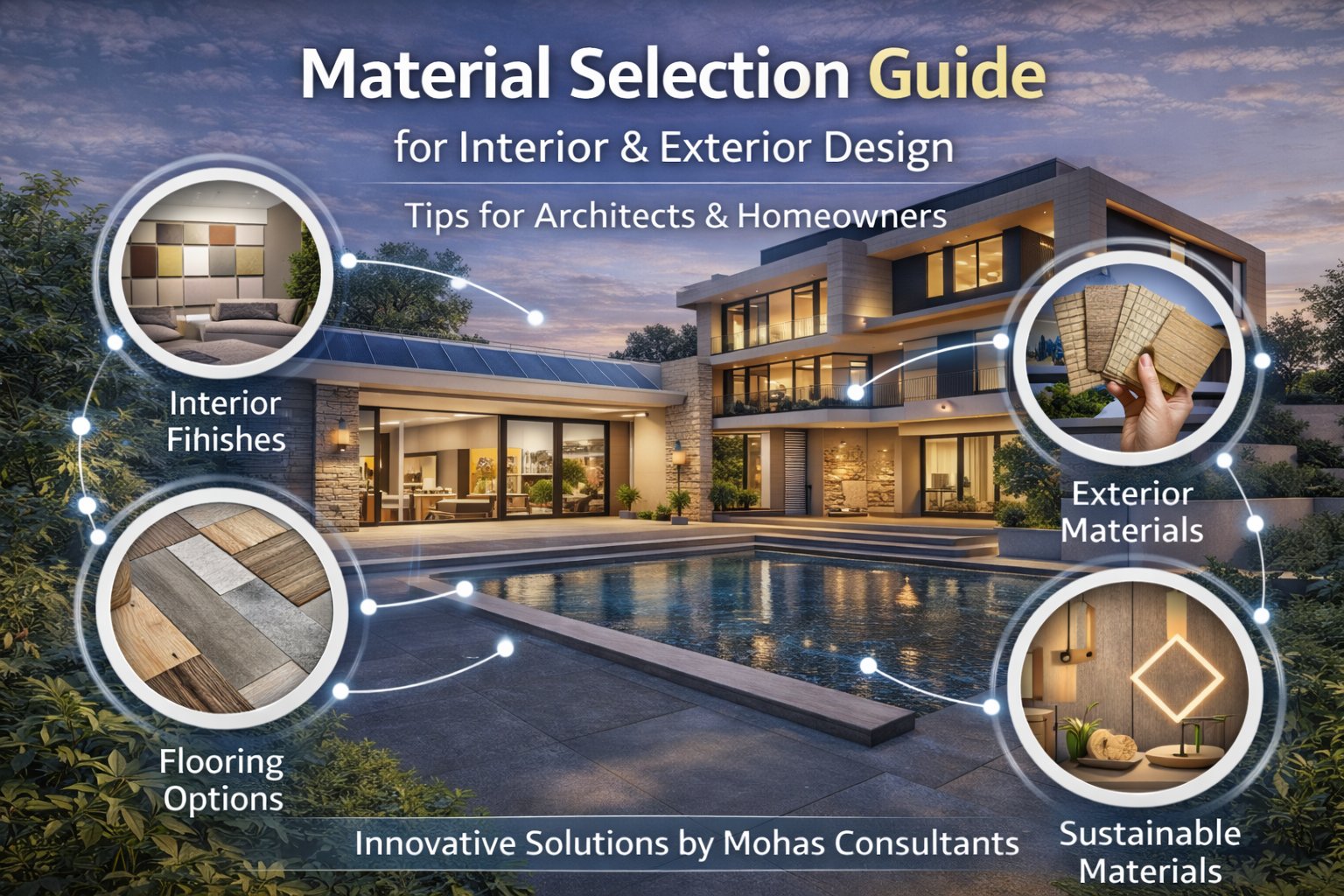 Material Selection Guide for Interior & Exterior Design: Tips for Architects & Homeowners | Mohas Consultants